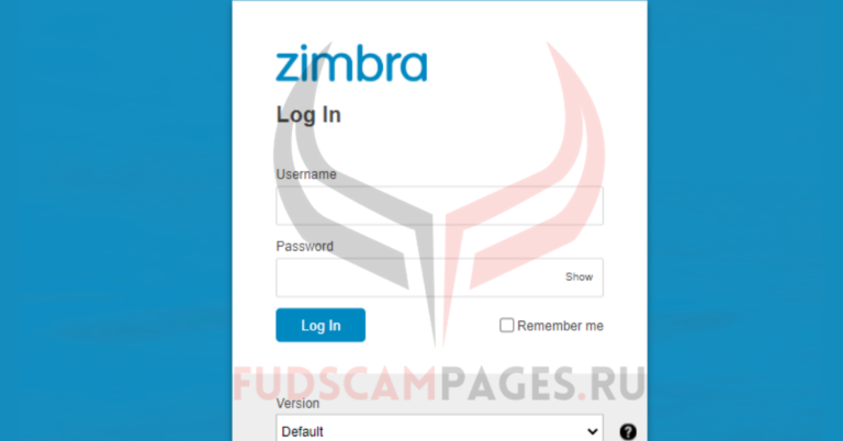 Zimbra Webmail - FUD SCAM PAGES